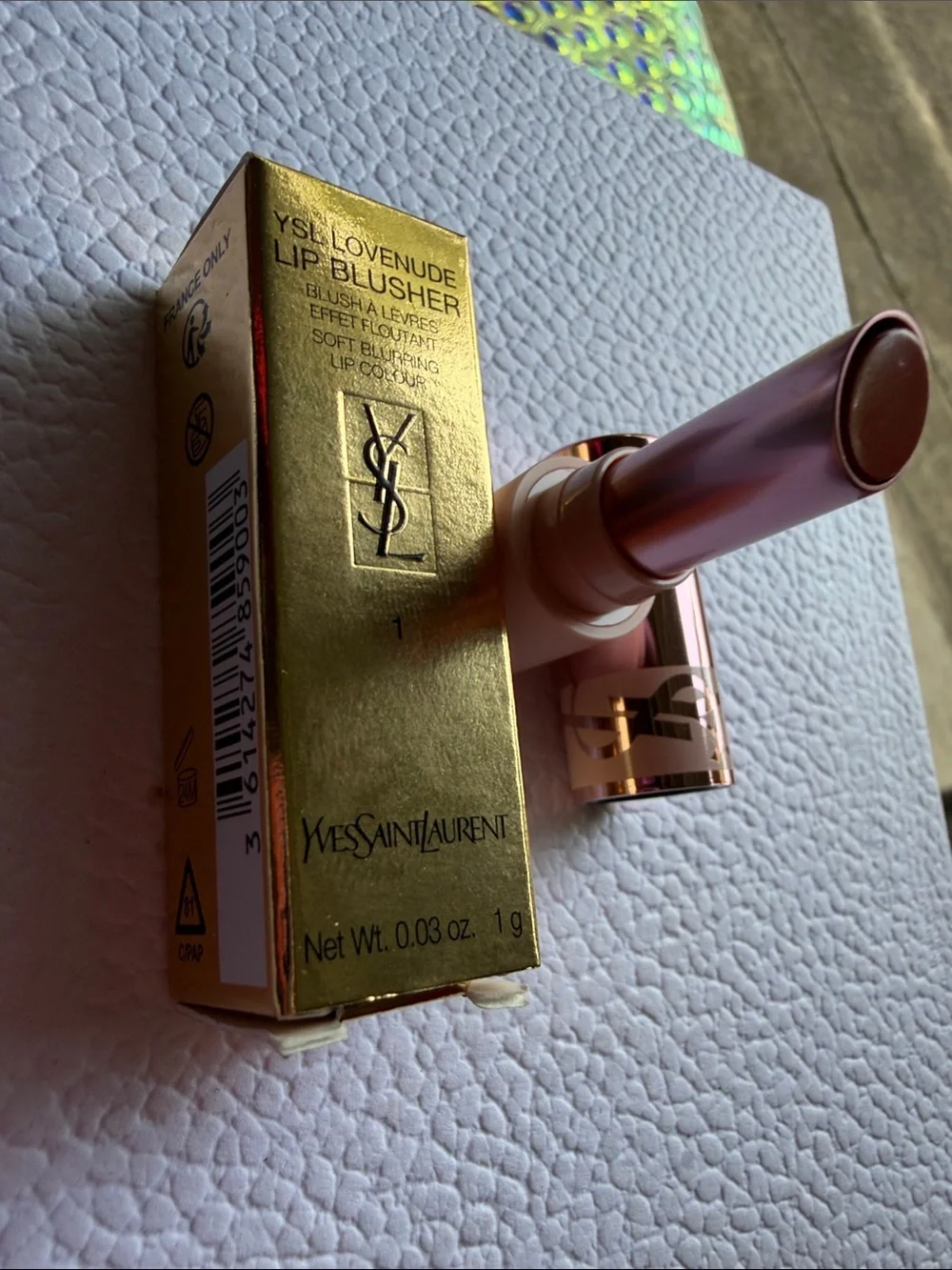 YSL Lovenude Lip Blusher #1 Undressed Pink New in Box